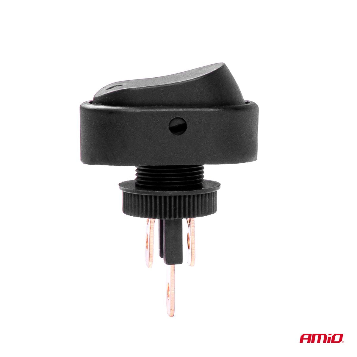 INTERRUPTEUR ELLIPTIQUE AVEC LED ROUGE 12/24V MAX30A ON/OFF AMIO