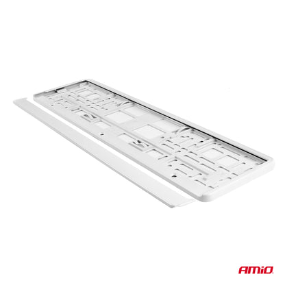 SUPPORT DE PLAQUE D'IMMATRICULATION BLANC  AMIO
