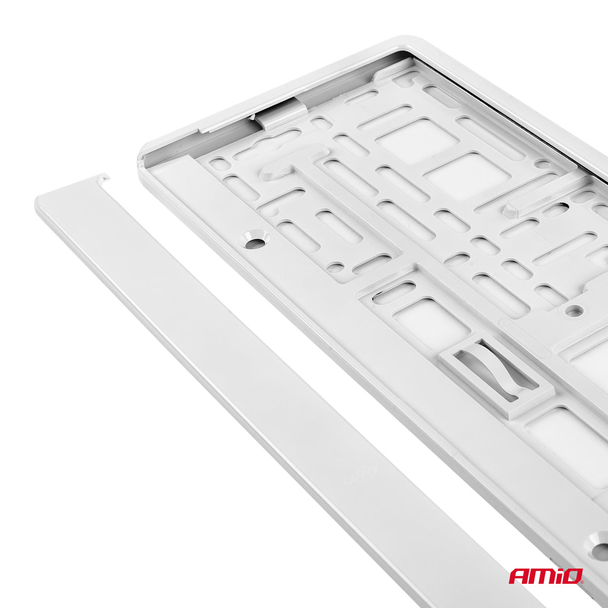 SUPPORT DE PLAQUE D'IMMATRICULATION BLANC  AMIO