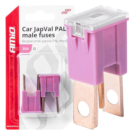 FUSIBLE X 2 PAL JAPVAL MÂLE TYPE O 30AMP AMIO