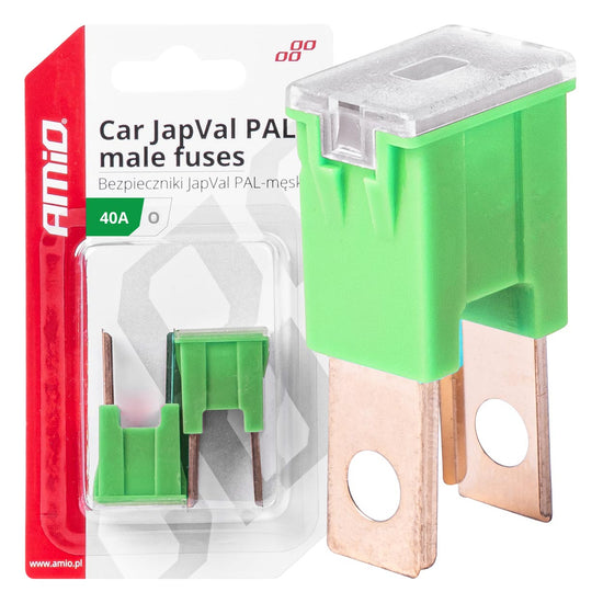 FUSIBLE X 2 PAL JAPVAL MÂLE TYPE O 40AMP AMIO