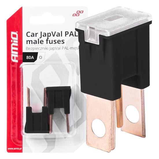 FUSIBLE X 2 JAPVAL PAL MÂLE TYPE O 80 AMP AMIO