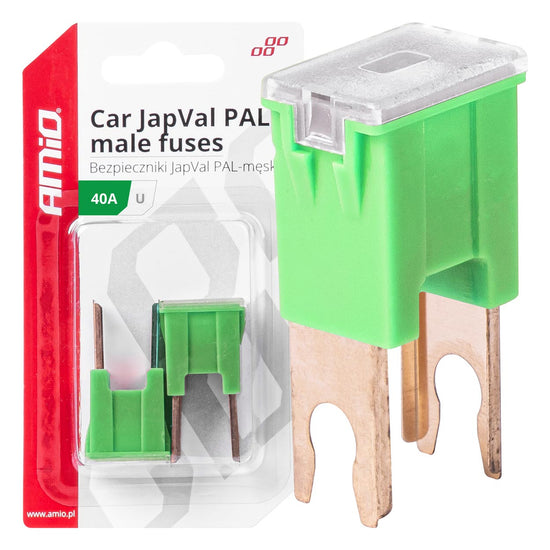 FUSIBLE X 2 PAL JAPVAL MÂLE TYPE U 40AMP AMIO