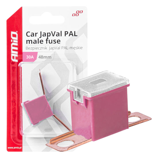 FUSIBLE X 2 PAL JAPVAL MÂLE TYPE 48 MM 30AMP AMIO
