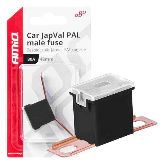 FUSIBLE X 2 PAL JAPVAL MÂLE TYPE 48 MM 80AMP AMIO