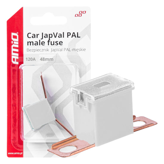 FUSIBLE X 2 PAL JAPVAL MÂLE TYPE 48 MM 120AMP AMIO
