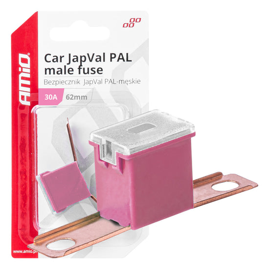 FUSIBLE X 2 PAL JAPVAL MÂLE 62 MM 30AMP AMIO