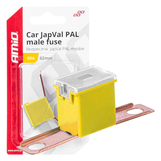 FUSIBLES JAPVAL MÂLES 62 MM 60 A X2 AMIO