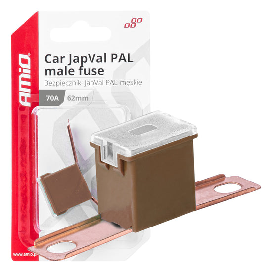 FUSIBLES JAPVAL MÂLES 62 MM 70 A X2 AMIO