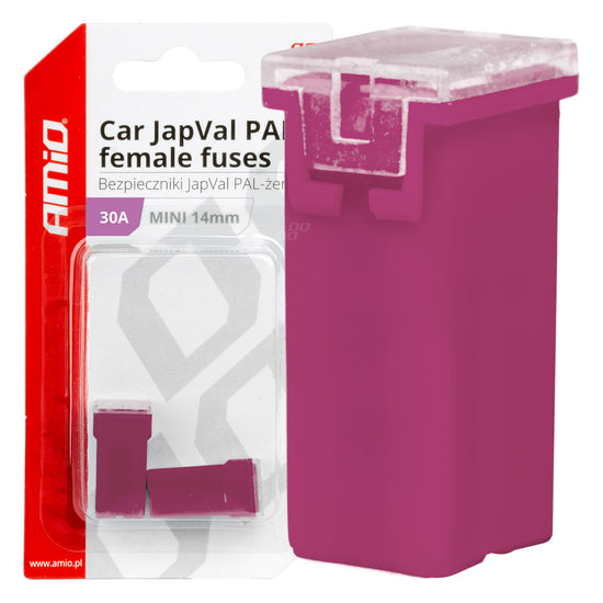 FUSIBLE X 2 JAPVAL PAL FEMELLE MINI 14 MM 30 AMP AMIO