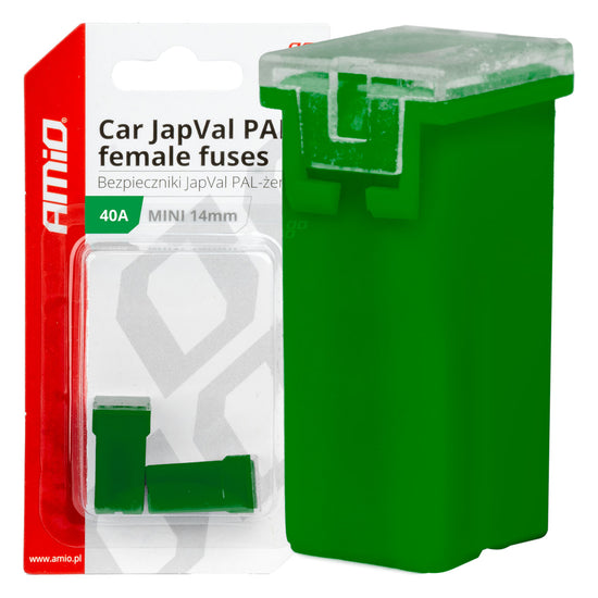 FUSIBLE X 2 JAPVAL PAL FEMELLE MINI 14 MM 40 AMP AMIO