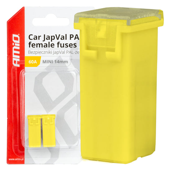 FUSIBLE X 2 PAL JAPVAL FEMELLE MINI 14 MM 60AMP AMIO