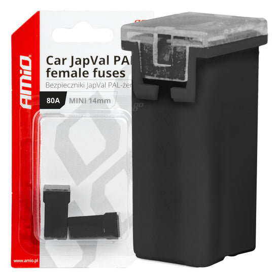 FUSIBLE X 2 PAL JAPVAL FEMELLE MINI 14 MM 80AMP AMIO