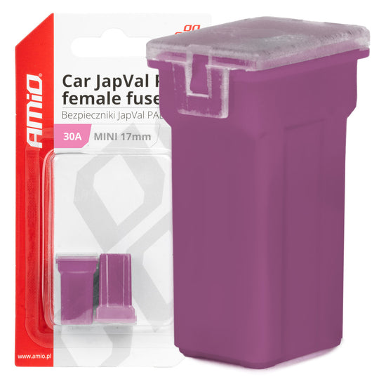 FUSIBLE X 2 JAPVAL PAL FEMELLE MINI 17 MM 30 AMP AMIO