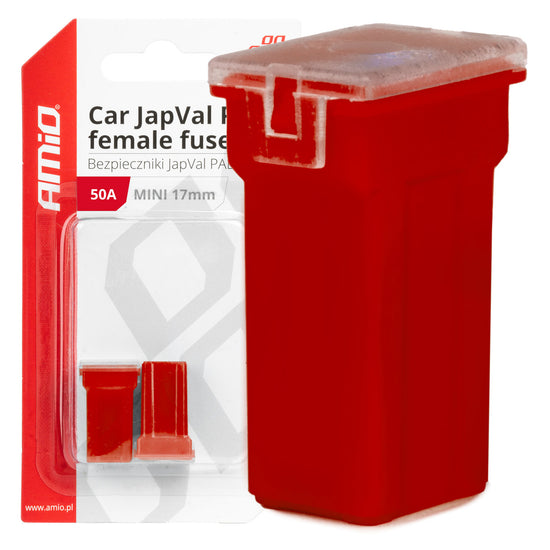 FUSIBLE X 2 PAL JAPVAL FEMELLE MINI 17 MM 50AMP AMIO