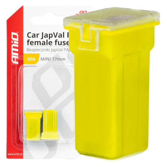 FUSIBLE X 2 PAL JAPVAL FEMELLE MINI 17 MM 60AMP AMIO