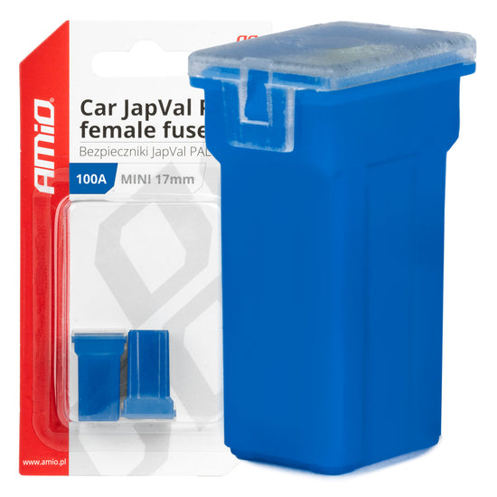 FUSIBLE X 2 PAL JAPVAL FEMELLE MINI 17 MM 100AMP AMIO