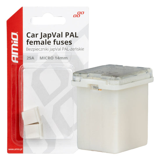 FUSIBLE X 2 PAL JAPVAL FEMELLE MICRO 14 MM 25AMP AMIO