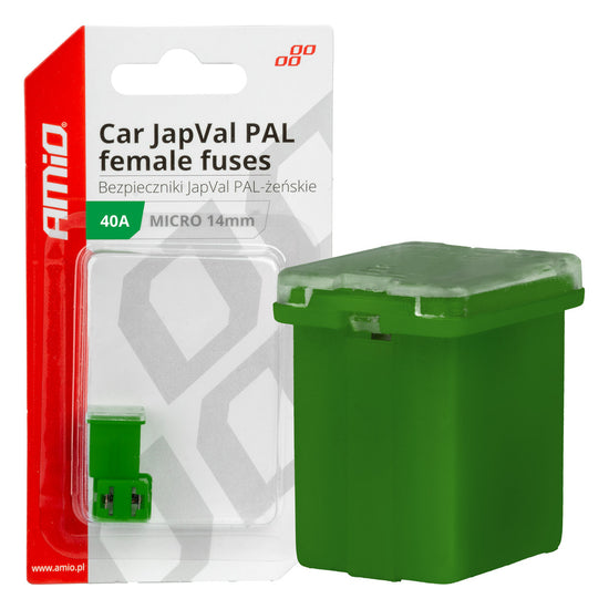 FUSIBLE X 2 JAPVAL PAL FEMELLE MICRO 14 MM 40 AMP AMIO
