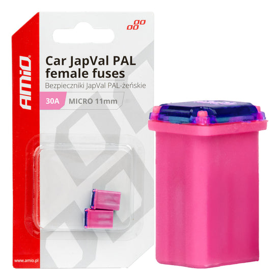 FUSIBLE X 2 PAL JAPVAL FEMELLE MICRO 11 MM 30AMP AMIO