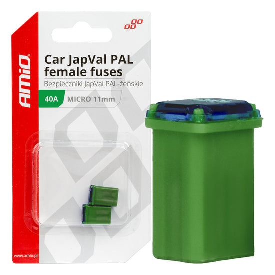 FUSIBLE X 2 PAL JAPVAL FEMELLE MICRO 11 MM 40AMP AMIO
