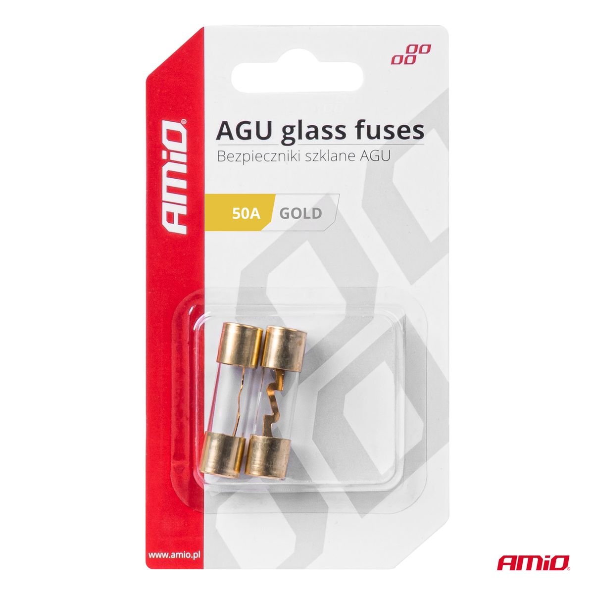 FUSIBLES AGU VERRE 50A X 2 AMIO