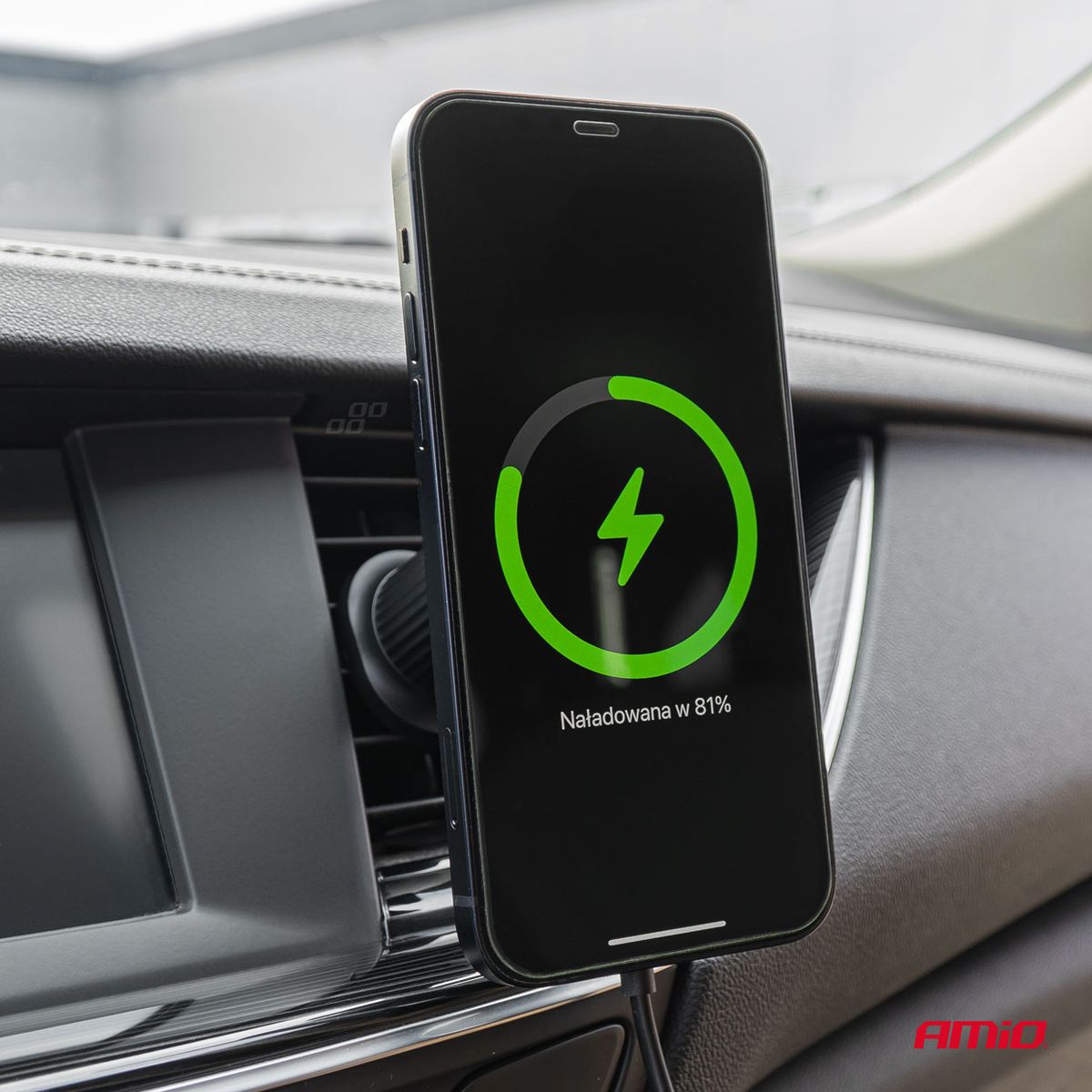 SUPPORT DE TÉLÉPHONE MAGNÉTIQUE CHARGE À INDUCTION MY MAG 15W AMIO