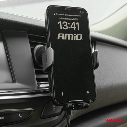 SUPPORT DE TÉLÉPHONE AVEC CHARGE À INDUCTION 15W AMIO