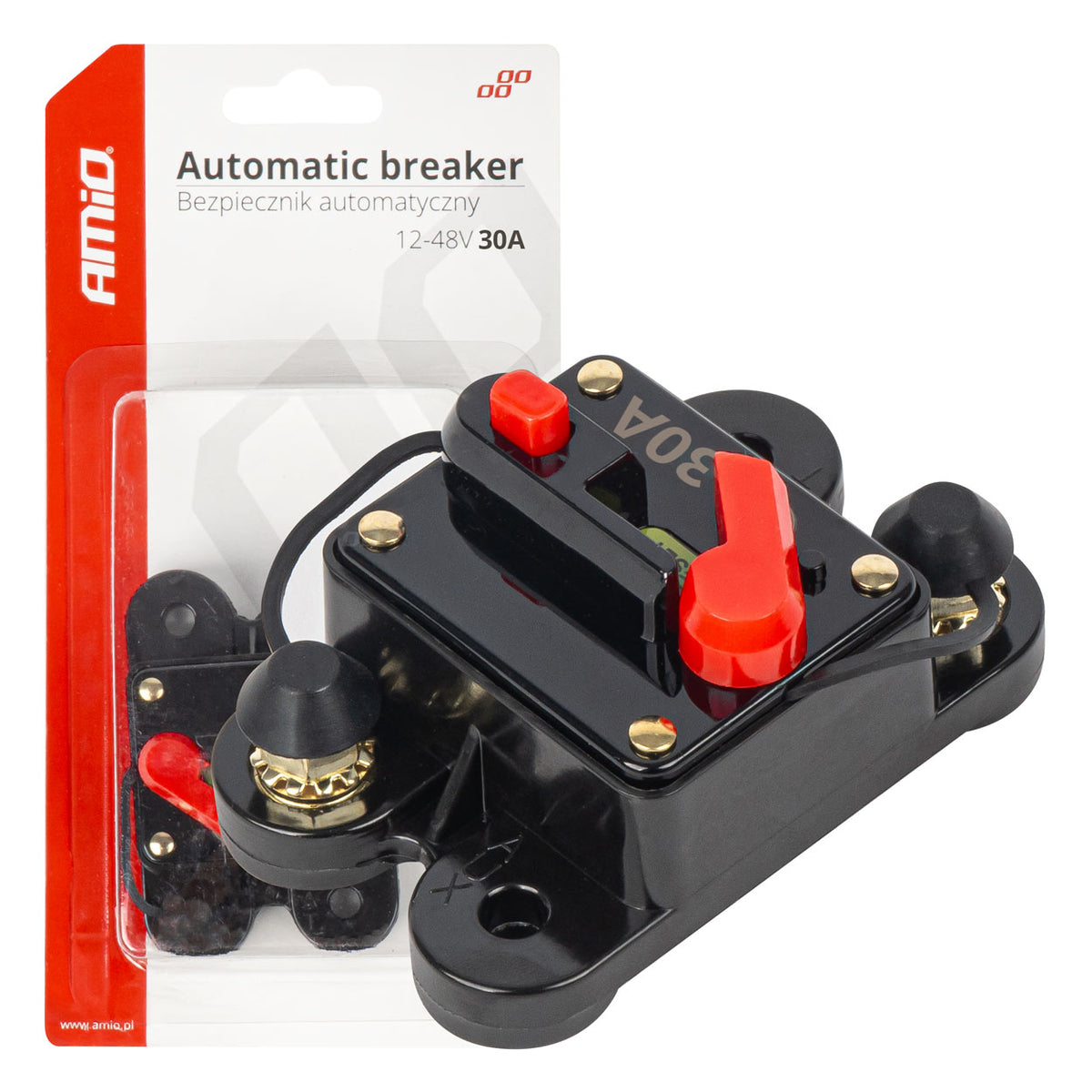 DISJONCTEUR AUTOMATIQUE REARMABLE 30A 12/48V AMIO