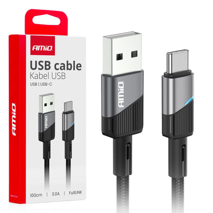 CABLE USB VERS USB-C 3A 100CM AMIO