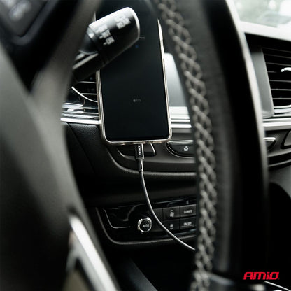 CABLE USB VERS LIGHTNING 3A 100CM AMIO