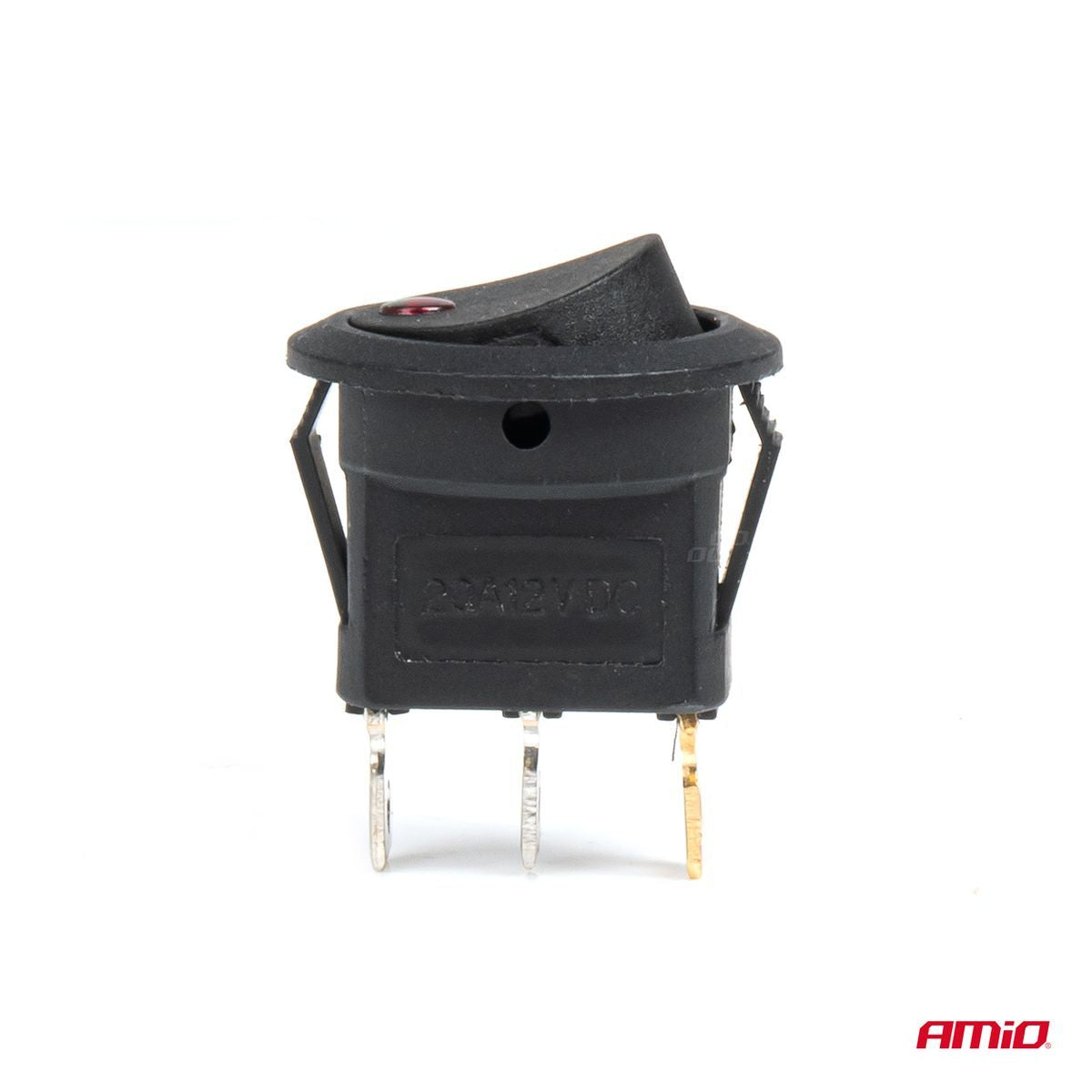 INTERRUPTEUR ROND AVEC LUMIERE ROUGE 12/24V MAX 20A ON/OFF