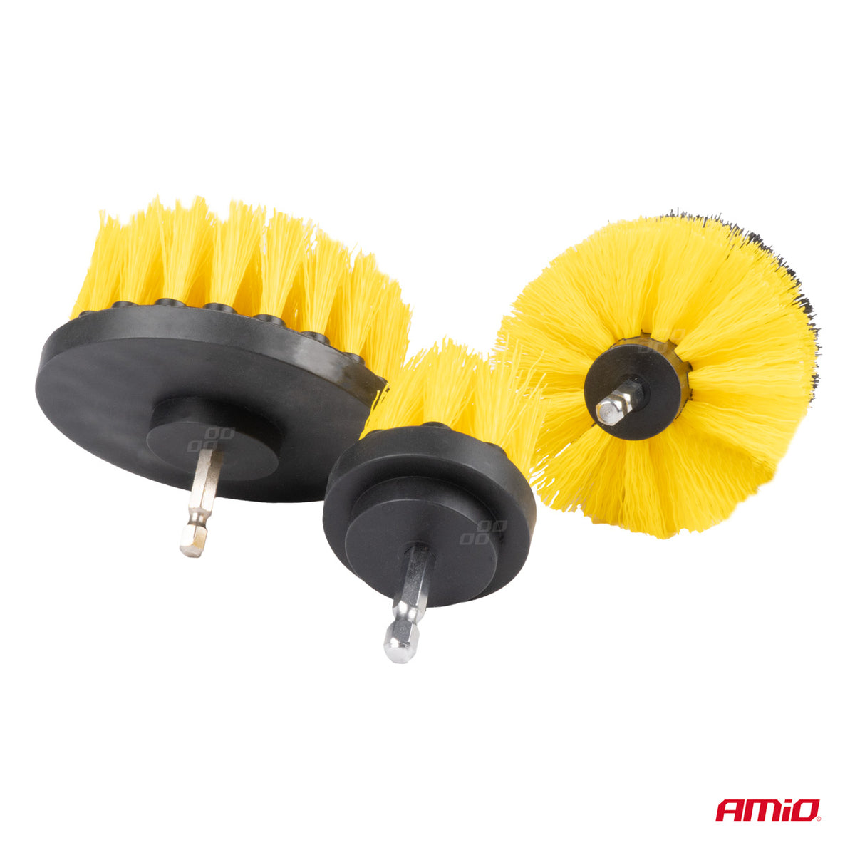 Kit 3 brosses de nettoyage pour perceuse 4,5 / 8,5 / 10 cm AMIO