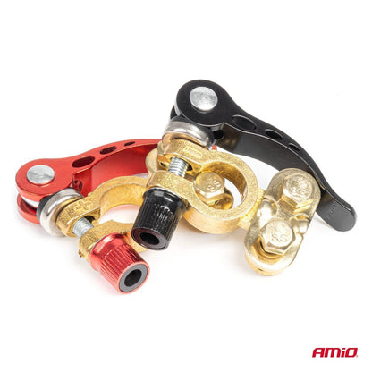 COSSES DE BATTERIE 12V A CLIP X 2 AMIO
