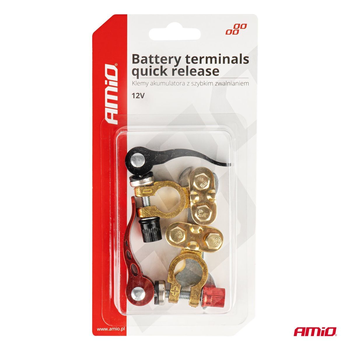 COSSES DE BATTERIE 12V A CLIP X 2 AMIO
