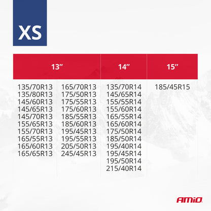 CHAUSSETTES NEIGE TEXTILE (X2) TAILLE XS AMIO