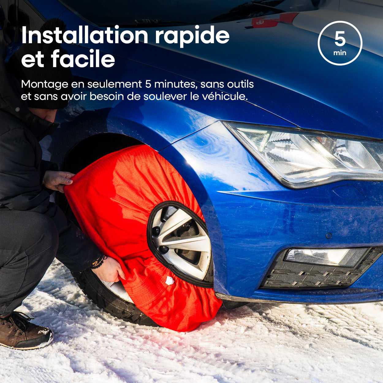 CHAUSSETTES NEIGE TEXTILE (X2) TAILLE XS AMIO