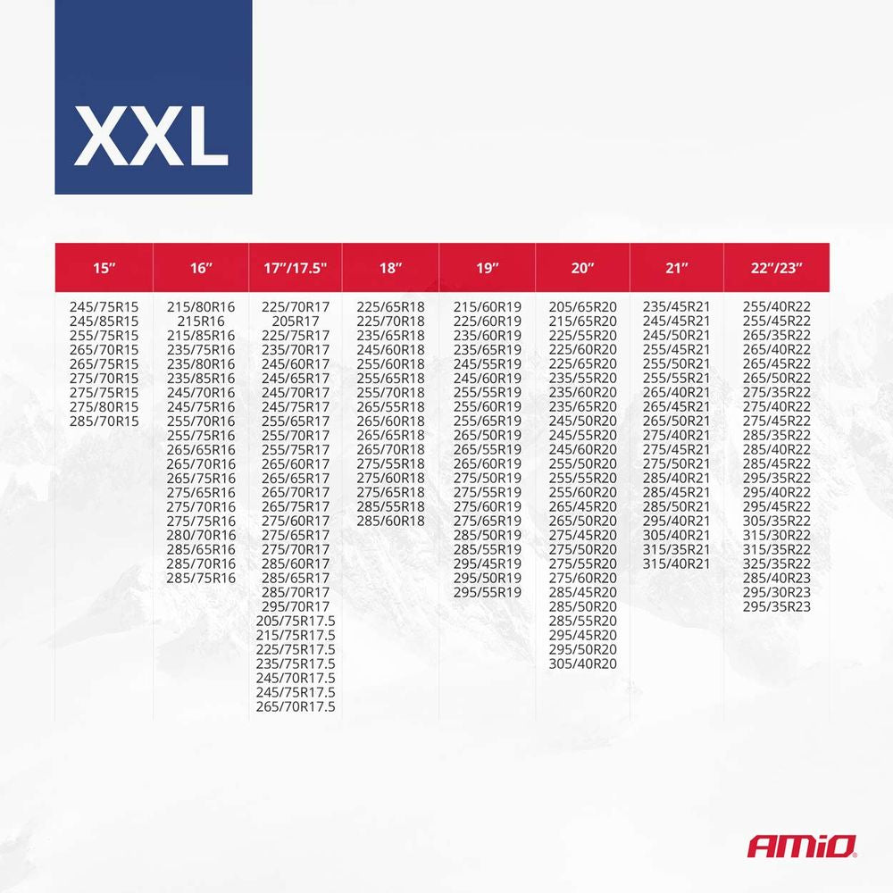 CHAUSSETTES NEIGE TEXTILE (X2) TAILLE XXL AMIO