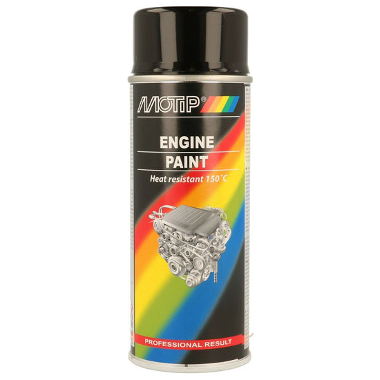 PEINTURE MOTEUR NOIR BRILLANT MOTIP 4000 SERIES 400 ML