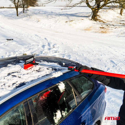 BROSSE NEIGE TELESCOPIQUE 98-134CM AVEC GRATTE-GIVRE ET RACLETTE AMIO