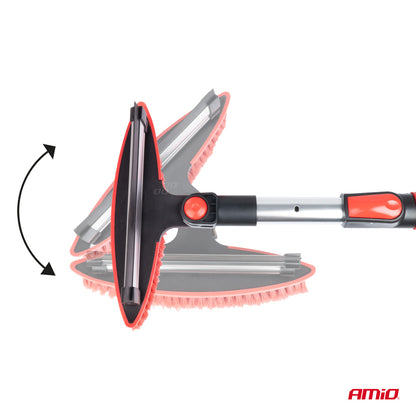 BROSSE NEIGE TELESCOPIQUE 98-134CM AVEC GRATTE-GIVRE ET RACLETTE AMIO