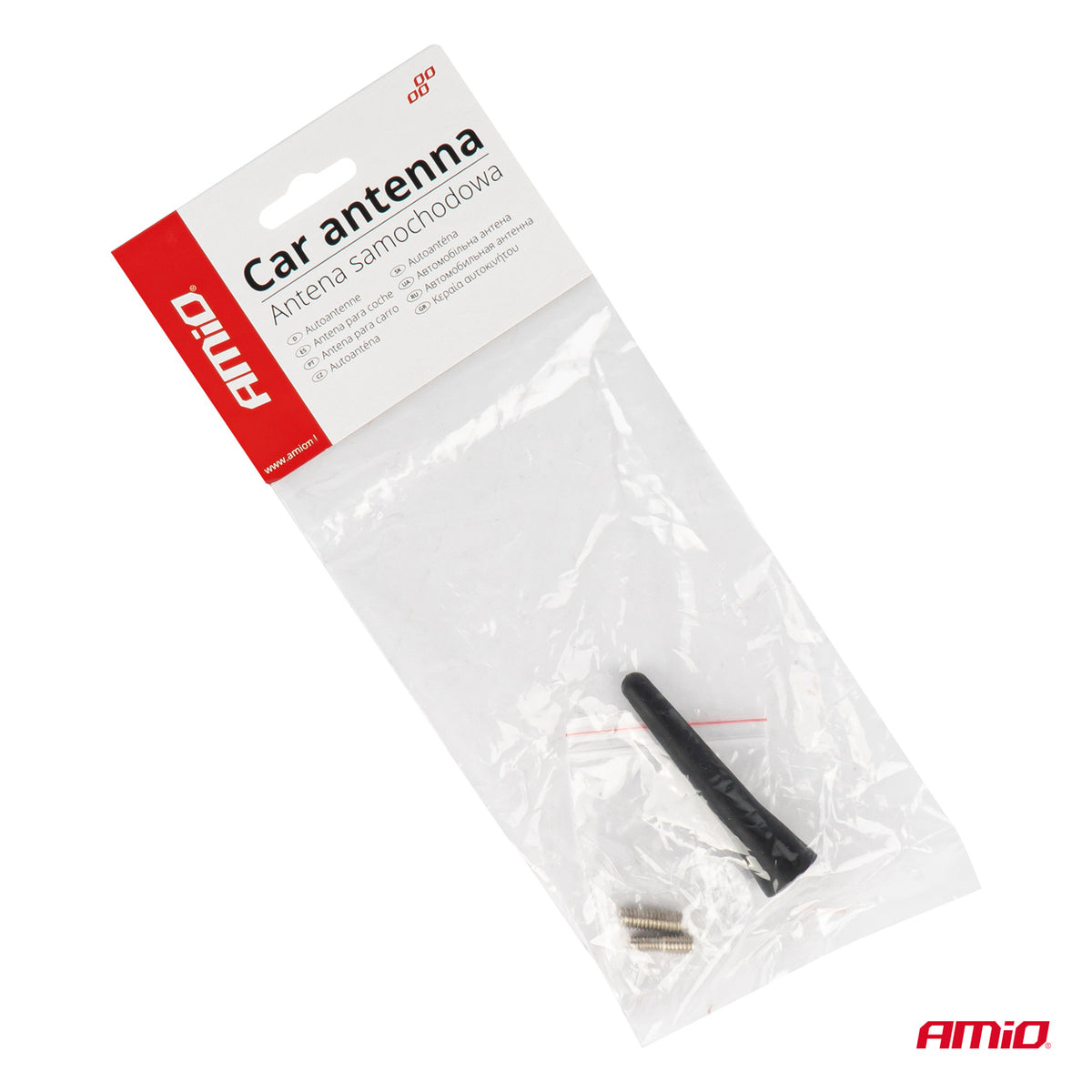 ANTENNE COURTE NOIRE 6,5CM A VISSER AMIO