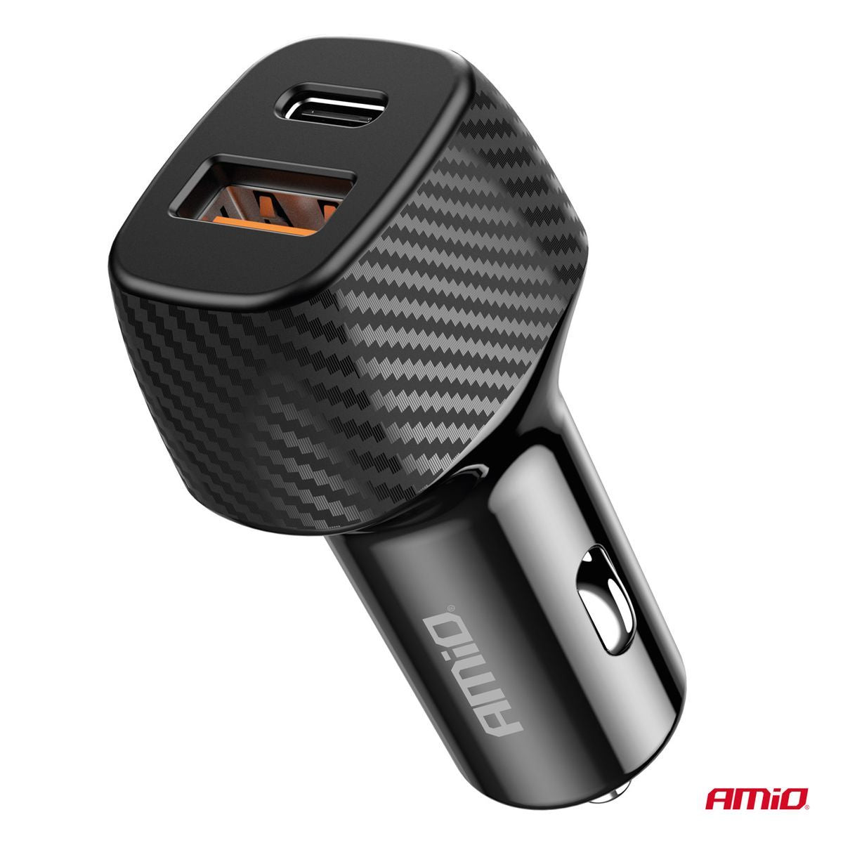 CHARGEUR ALLUME-CIGARE QC+PD 20W USB-A + USB-C AMIO