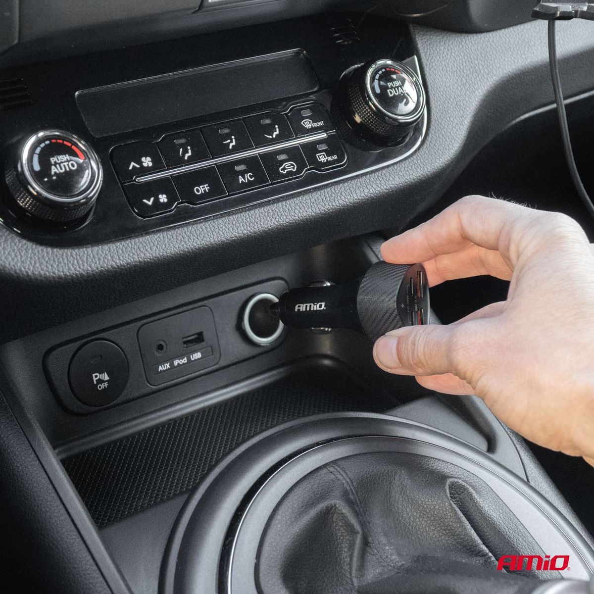 CHARGEUR ALLUME-CIGARE 50W 2xUSB-A + 2xUSB-C AMIO