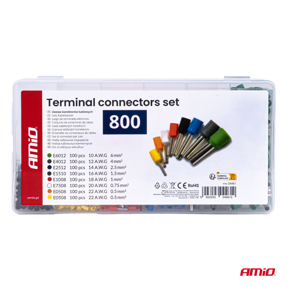 COFFRET EMBOUTS DE CABLAGE 800 PIECES AMIO