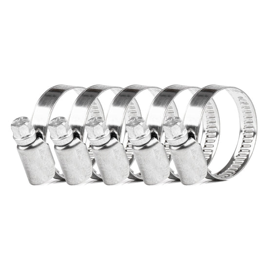 LOT DE 5 COLLIERS DE SERRAGE À VIS W2 20 À 32 MM AMIO