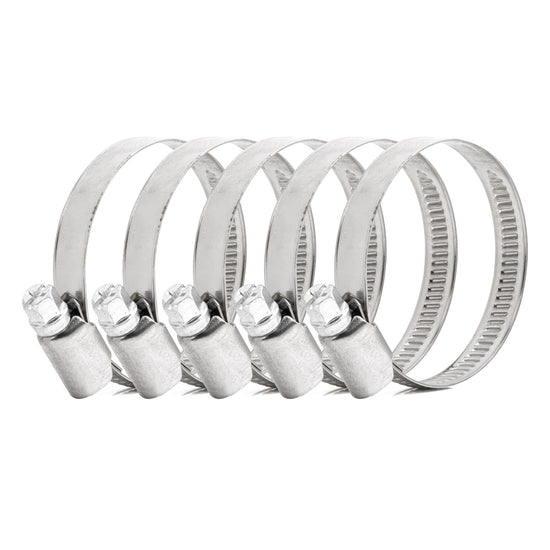 LOT DE 5 COLLIERS DE SERRAGE À VIS W2 32 À 50 MM AMIO