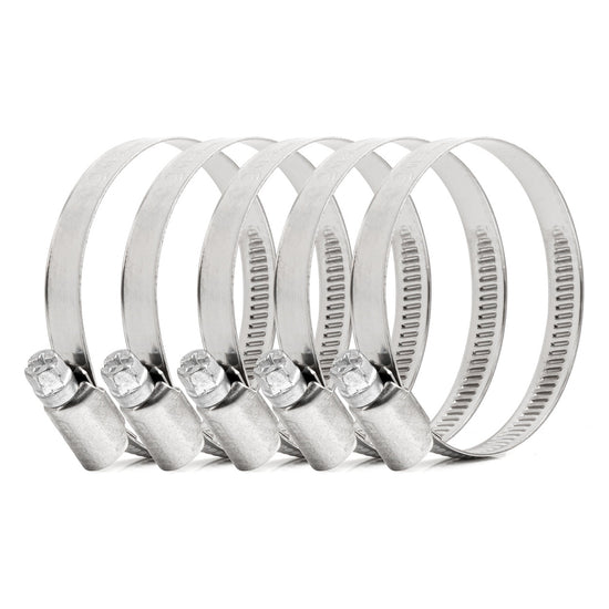 LOT DE 5 COLLIERS DE SERRAGE À VIS W2 40 À 60 MM AMIO