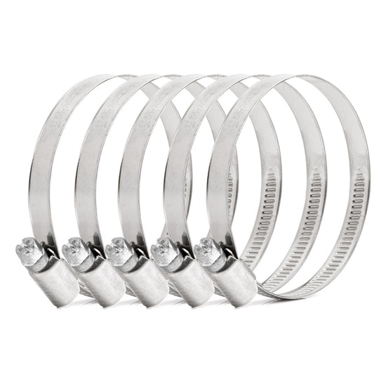 LOT DE 5 COLLIERS DE SERRAGE À VIS W2 50 À 70 MM AMIO
