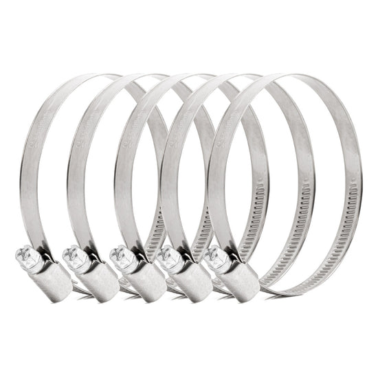 LOT DE 5 COLLIERS DE SERRAGE À VIS W2 60 À 80 MM AMIO
